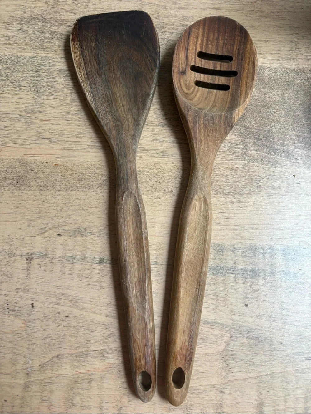 Food Network Cooking Spoon and Slotted Spatula Set - Rich Brown